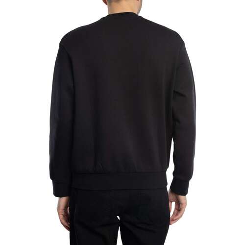 EAX Sweatshirt mit Box-Logo-Grafik Schwarz