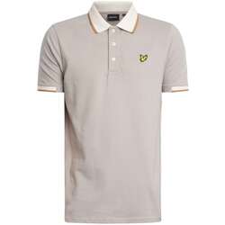 Kleidung Herren Polohemden Lyle & Scott Poloshirt mit halbhohem Rand Grau