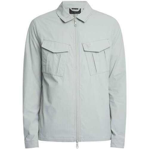 Kleidung Herren Trainingsjacken Lyle & Scott Überhemd aus Nylon mit Tasche Grau