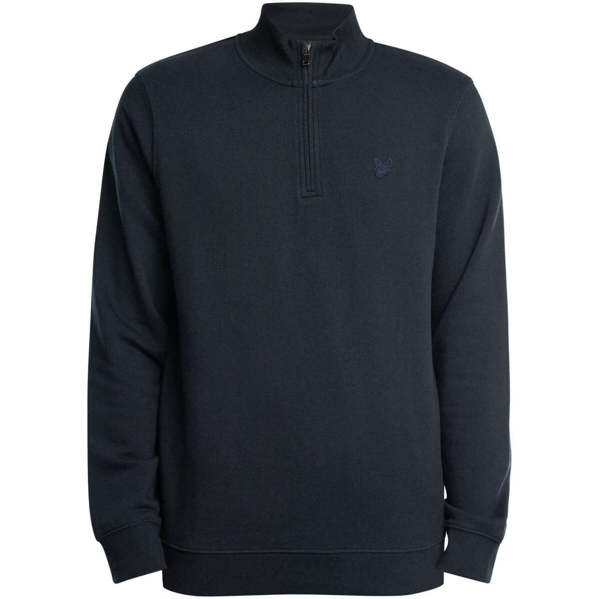 Kleidung Herren Sweatshirts Lyle & Scott Superfeines Sweatshirt mit Viertelreißverschluss Blau