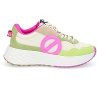 Schuhe Damen Sneaker Low No Name CARTER JOGGER W - SUEDE/RENO/SUED - VERT/BLANC CASSE/VERT POMME Grün