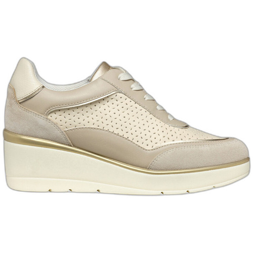 Schuhe Damen Sneaker Geox Baskets femme  Ilde A Beige