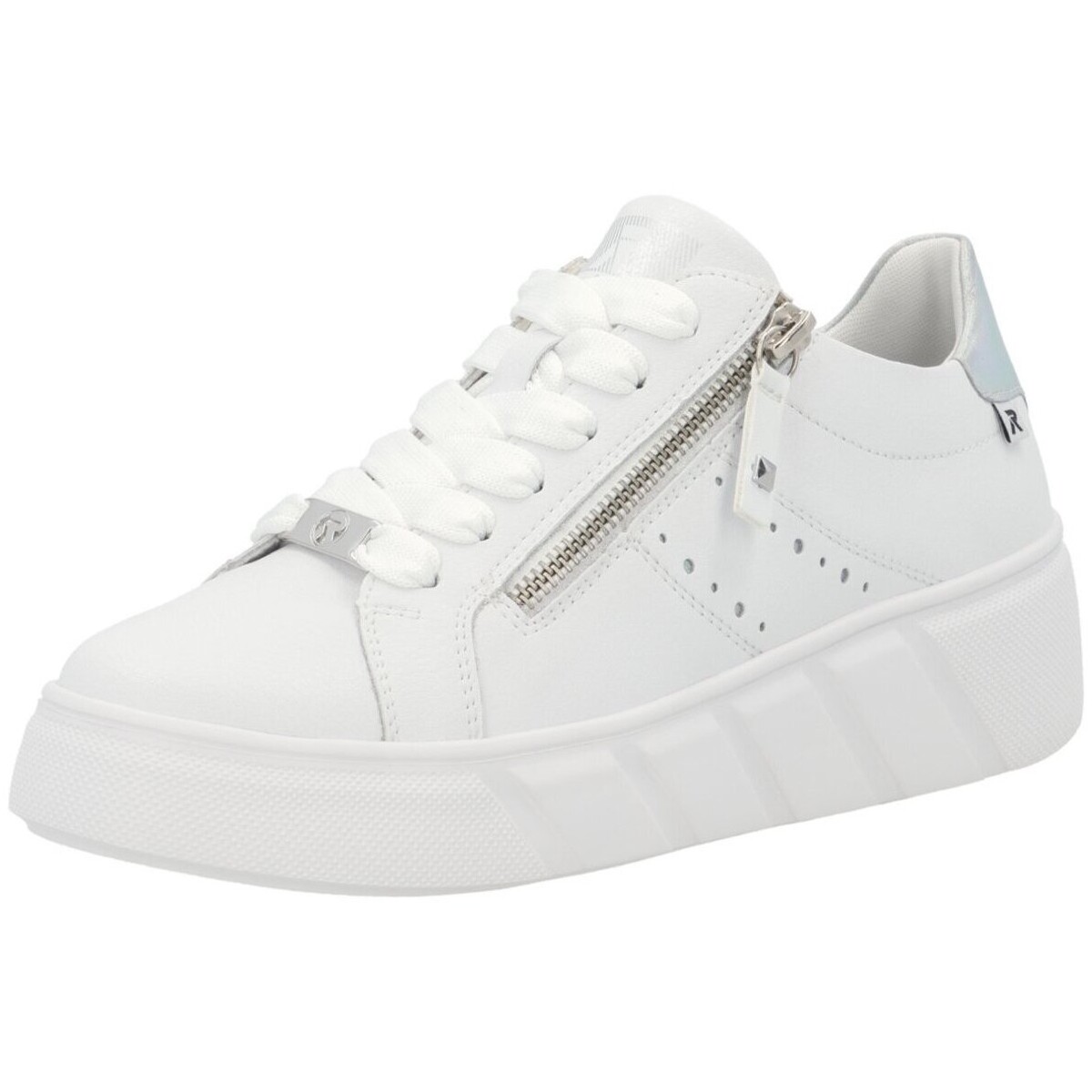 Schuhe Damen Derby-Schuhe & Richelieu Rieker Schnuerschuhe R-Evolution W2605-80 Weiss