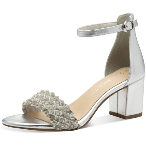 Schuhe Damen Sandalen / Sandaletten Marco Tozzi Sandaletten M8839242 Silbern