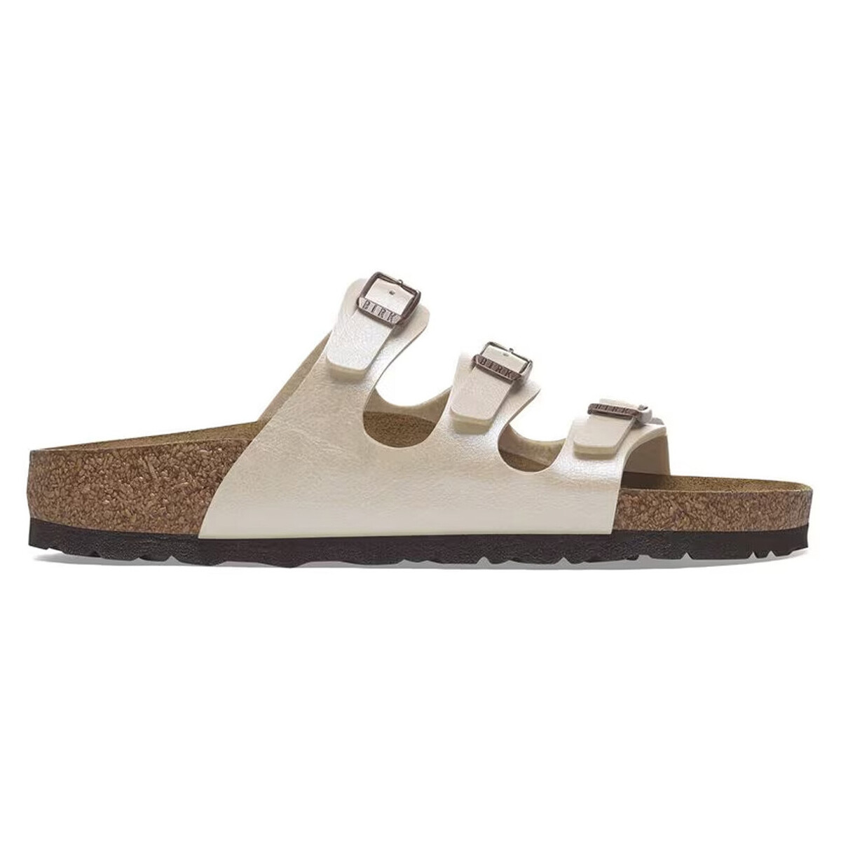 Schuhe Damen Pantoffel BIRKENSTOCK  Weiss