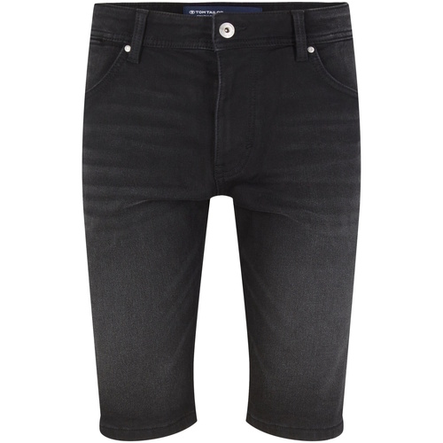 Kleidung Herren Shorts / Bermudas Tom Tailor Jeans Shorts Josh  kurze Jeans Slim Fit Schwarz