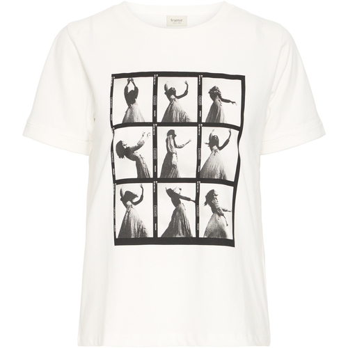 Kleidung Damen T-Shirts Fransa T-shirt femme  Neveah TEE 1 Weiss