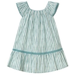 Kleidung Mädchen Kleider Mayoral 1917 vestido rayado Verde Grün