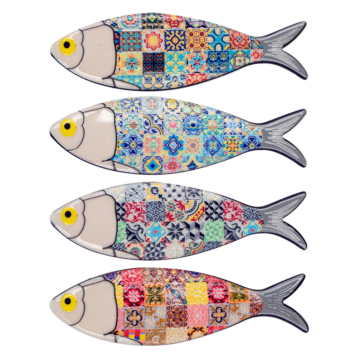 Home Statuetten und Figuren Signes Grimalt Magnetischer Fisch 3U Silbern