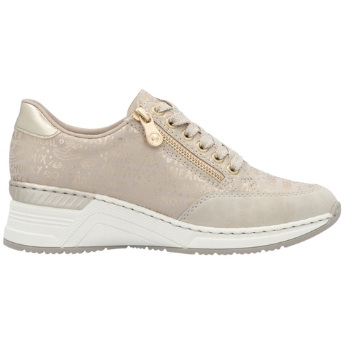 Schuhe Damen Sneaker Rieker N4316 Beige