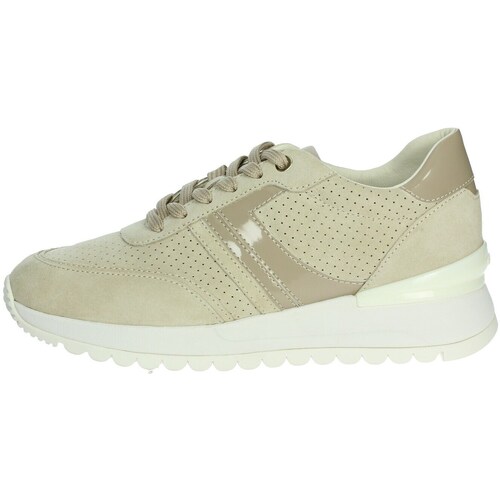 Schuhe Damen Sneaker High Geox D3500A 022NF Beige