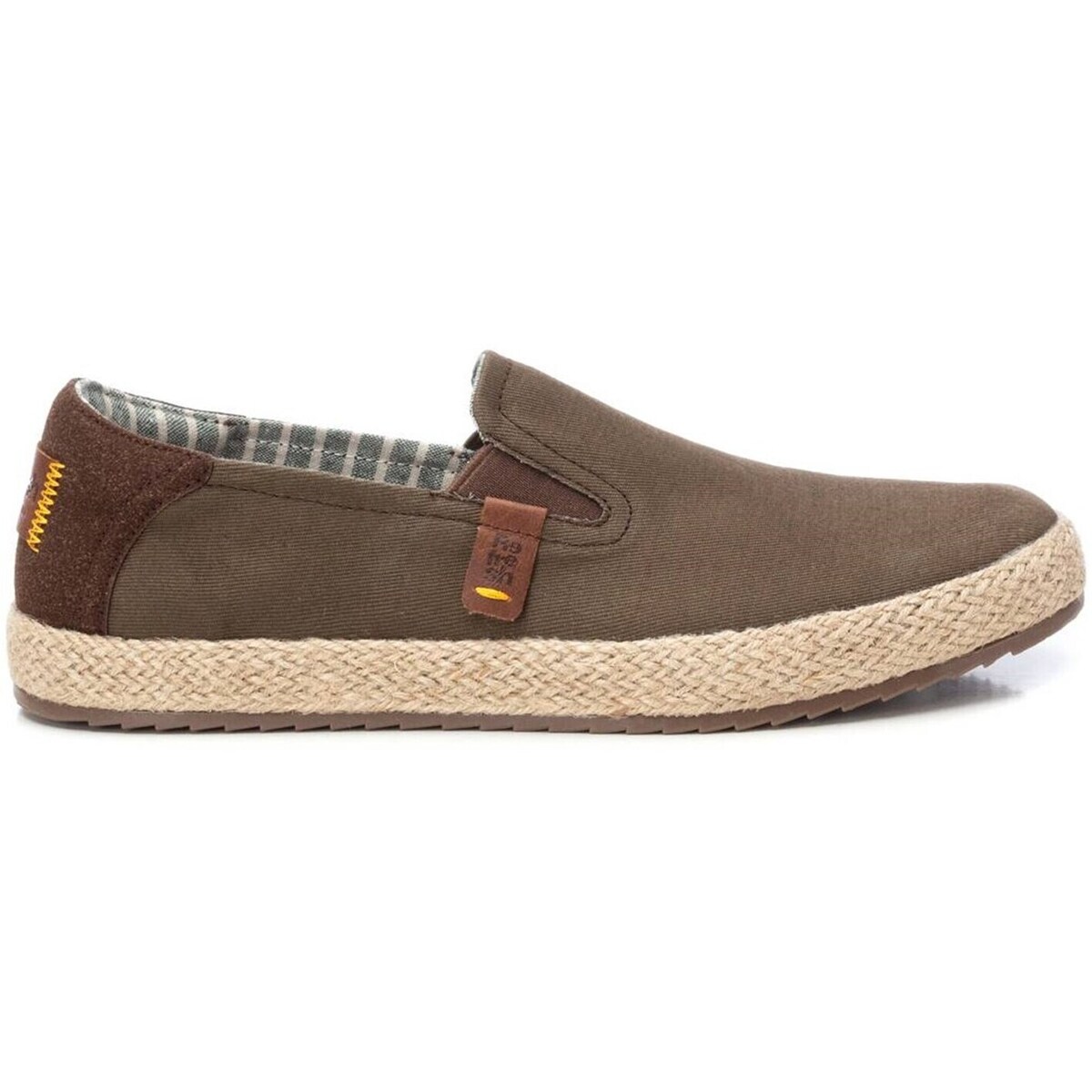 Schuhe Herren Leinen-Pantoletten mit gefloch Refresh 171723 Grün