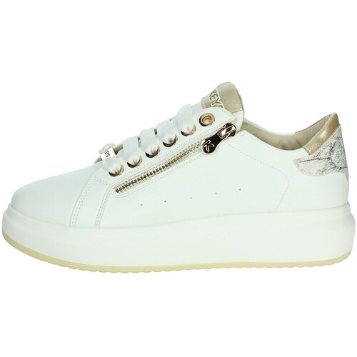 Schuhe Damen Sneaker High Keys K-10502 Weiss