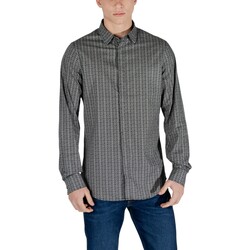 Kleidung Herren Langärmelige Hemden EAX XM000625 AF13184 Schwarz