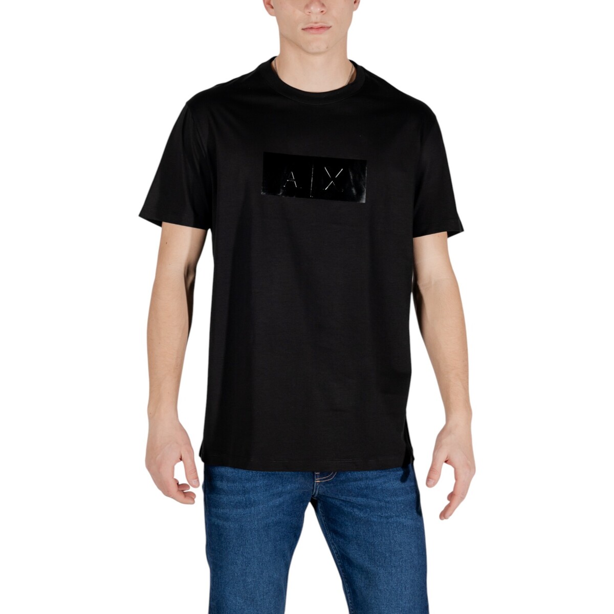 Kleidung Herren Langärmelige Polohemden EAX XM000786 AF10364 Schwarz