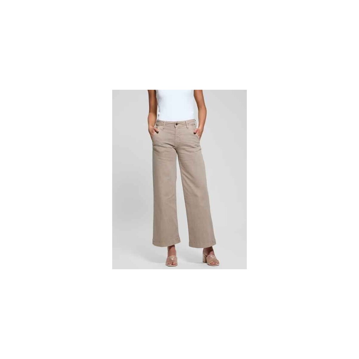 Kleidung Damen Jeans Guess ZOYA W5RA1L WFXVA-A10L Beige