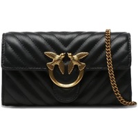 Taschen Damen Taschen Pinko LOVE MINI ICON WALLET Schwarz