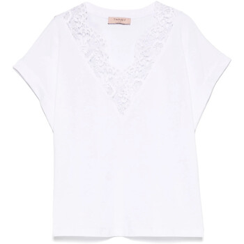 Twin Set T-SHIRT CON INSERTI IN PIZZO Art. 251TP2292
