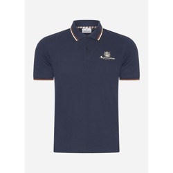 Kleidung Herren T-Shirts & Poloshirts Aquascutum Active piquet stripes polo - navy Beige