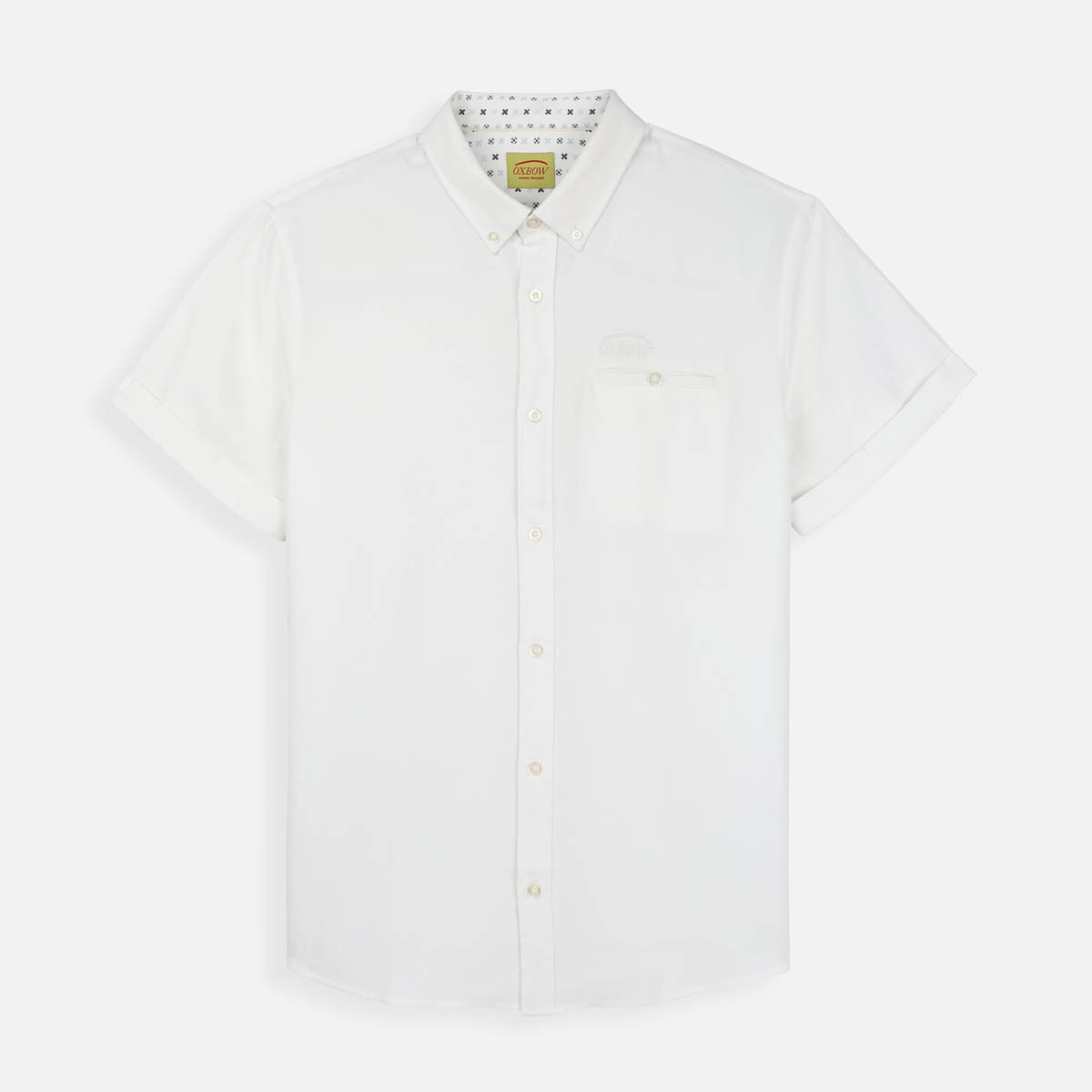 Kleidung Herren Langärmelige Hemden Oxbow Chemise COMMI Weiss