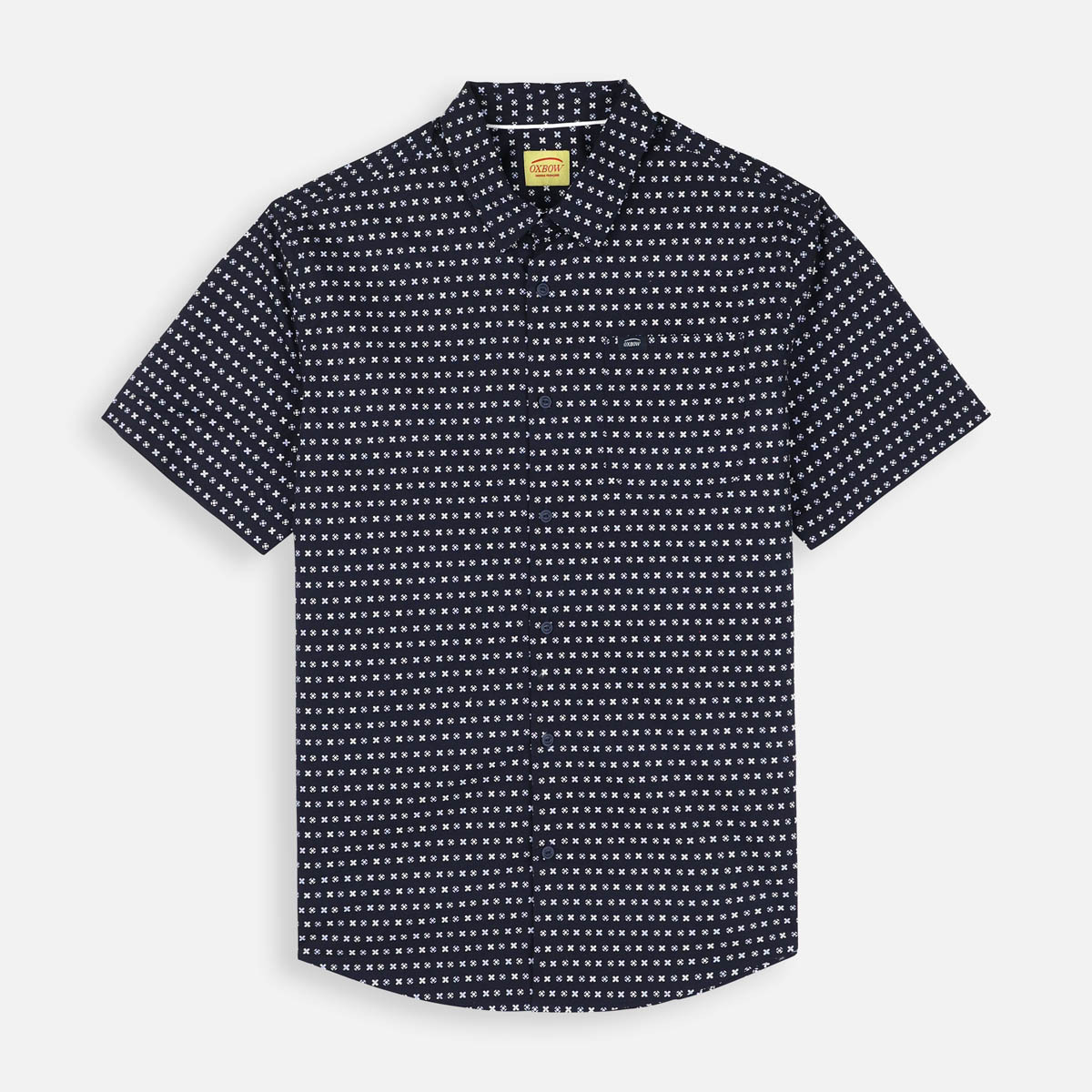 Kleidung Herren Langärmelige Hemden Oxbow Chemise MINIATURE Blau