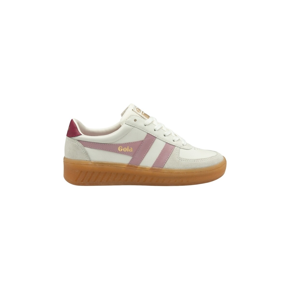 Schuhe Damen Derby-Schuhe Gola GRANDSLAM WK- WHITE/CANDY/CERISE/GU Blanc Weiss