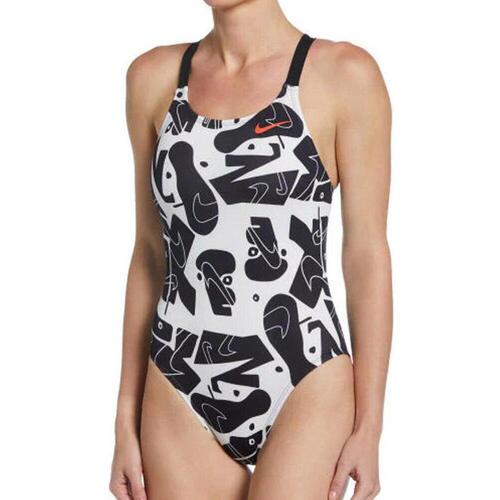 Kleidung Damen Badeanzug Nike NESSC050-001 Schwarz
