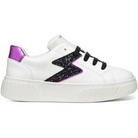 Schuhe Mädchen Sneaker Geox Baskets fille  Mikiroshi A Weiss
