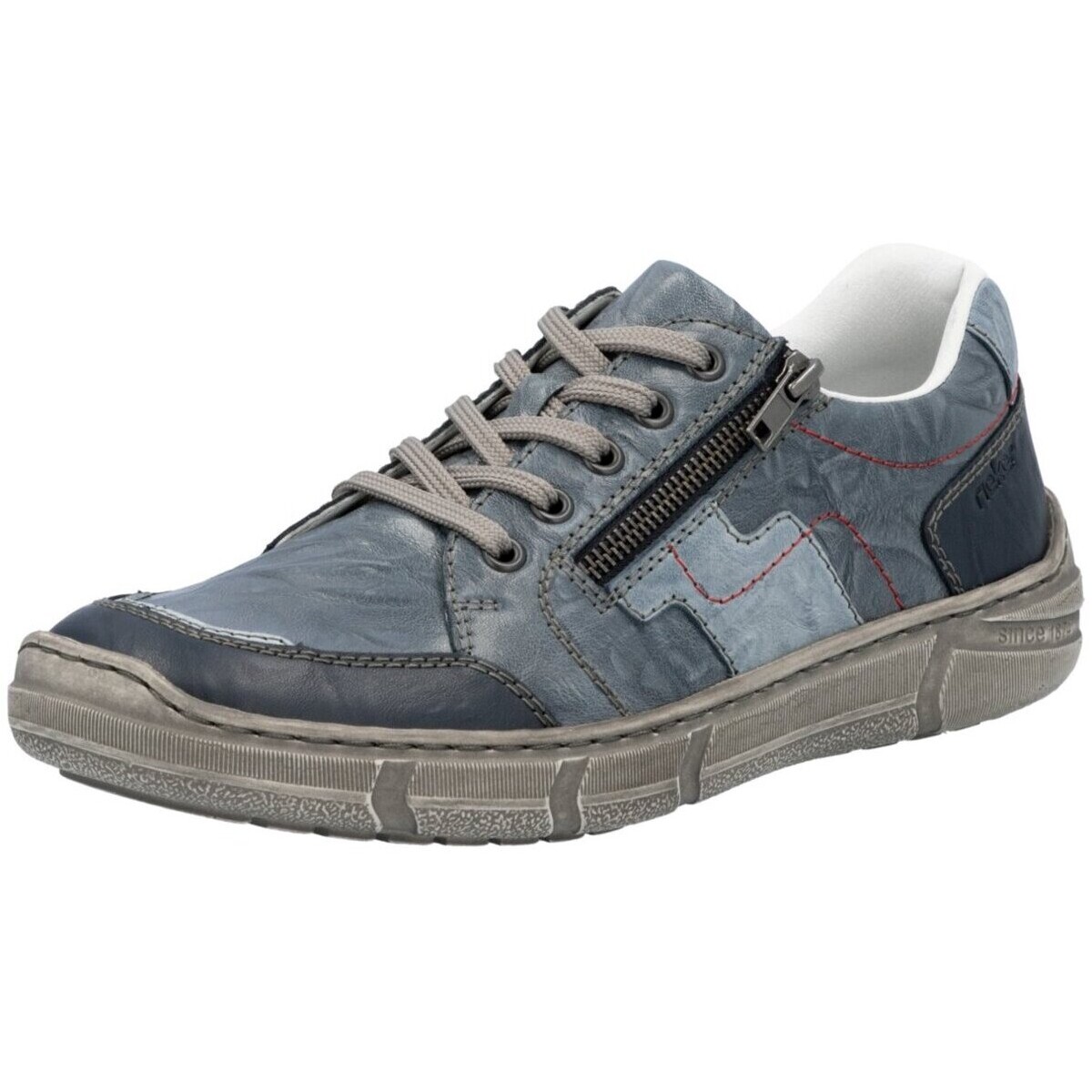 Schuhe Herren Derby-Schuhe & Richelieu Rieker Schnuerschuhe FSK Halbschuhe 04004-12 Blau