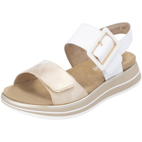 Schuhe Damen Sandalen / Sandaletten Remonte Sandaletten D1J53-80 muschel weiss Alula Manila D1J53-80 Weiss