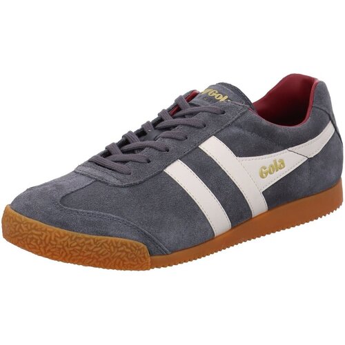 Schuhe Herren Fitness / Training Gola Sportschuhe storm-o.wht-deep red CMA192DG Harrier Suede Blau