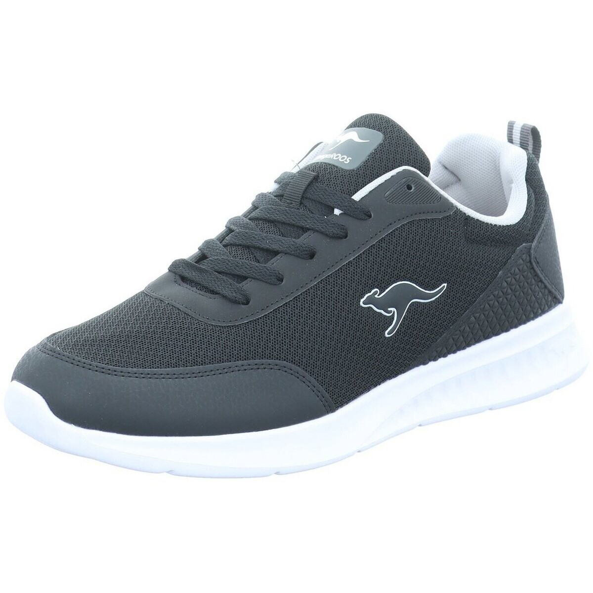 Schuhe Herren Derby-Schuhe & Richelieu Kangaroos Schnuerschuhe jet black-vapor grey () 70102-5007 KL-A Lismo Schwarz