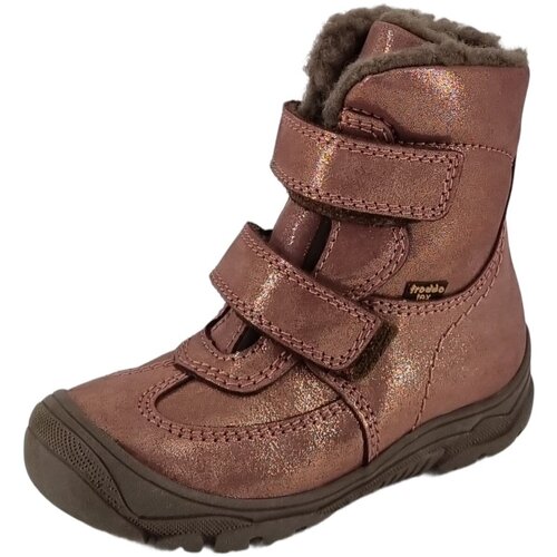 Schuhe Mädchen Stiefel Froddo Klettstiefel Linz Wool Tex High G3160230-8 Rot