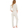 Kleidung Damen Kleider & Outfits Lisca Pyjama Hose Top Dreiviertel-Ärmel Freely  Cheek Weiss
