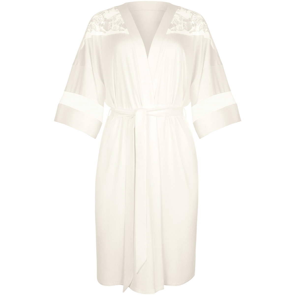 Kleidung Damen Pyjamas/ Nachthemden Lisca Negligé EMINENCE MARIAGE Weiss