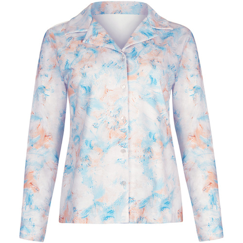 Lisca Pyjama Hose Hemd Langarm Olena Blau