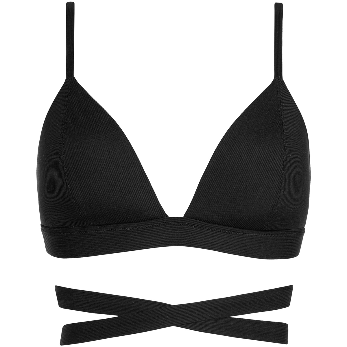 Kleidung Damen Bikini Ober- und Unterteile Lisca Triangel-Badeanzug-Top vorgeformt ohne Bügel Normandie Schwarz