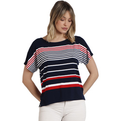 Kleidung Damen T-Shirts & Poloshirts Admas T-Shirt mit kurzen Ärmeln Navy Blau