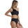 Kleidung Damen Badeanzug Admas Asymmetrischer vorgeformter einteiliger Badeanzug Beach Style Schwarz