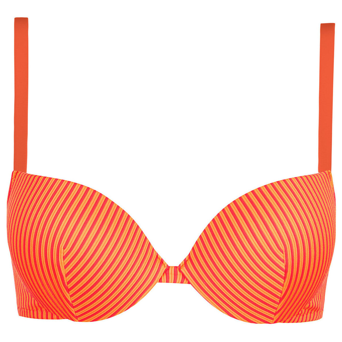 Kleidung Damen Bikini Ober- und Unterteile Lisca Push-up-Badeanzug-Oberteil Malawi Orange