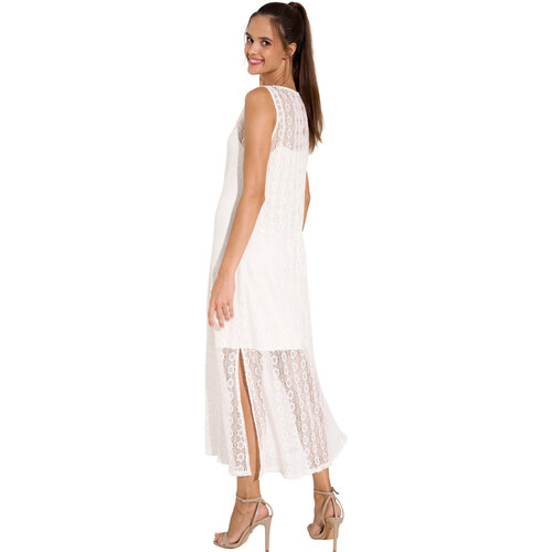 Lisca Ärmelloses langes Sommerkleid Rimini Weiss