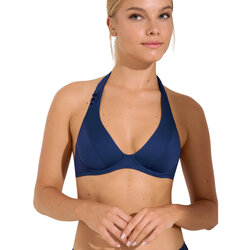 Kleidung Damen Bikini Ober- und Unterteile Lisca Armatured Neckholder Bikini-Top Palma Blau