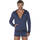 Kleidung Herren Trainingsjacken Code 22 Sportjacke mit Reißverschluss und Kapuze Geo Code22 Blau