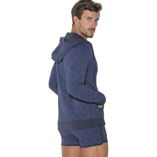 Code 22 Sportjacke mit Reißverschluss und Kapuze Geo Code22 Blau