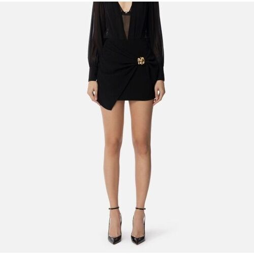 Kleidung Damen Röcke Elisabetta Franchi GO07351E2-110 Schwarz