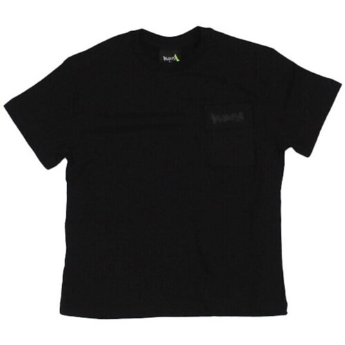 Kleidung Jungen T-Shirts Disclaimer 25EDK58460 Schwarz