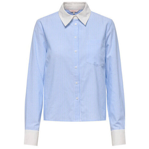 Kleidung Damen Hemden Only 15339858 Blau