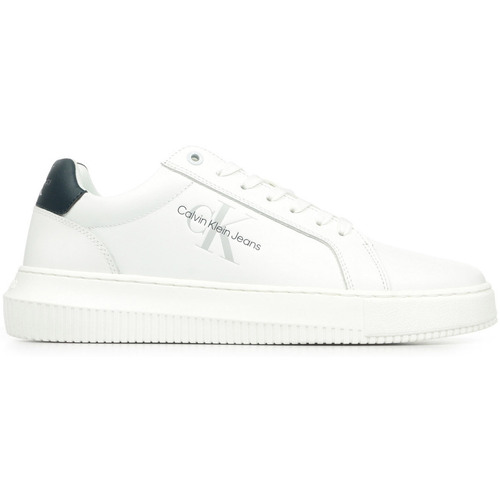 Schuhe Herren Sneaker Calvin Klein Jeans Chunky Cupsole Mono Lth Weiss