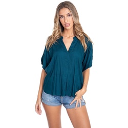 Kleidung Damen Tops / Blusen Isla Bonita By Sigris Bluse Blau