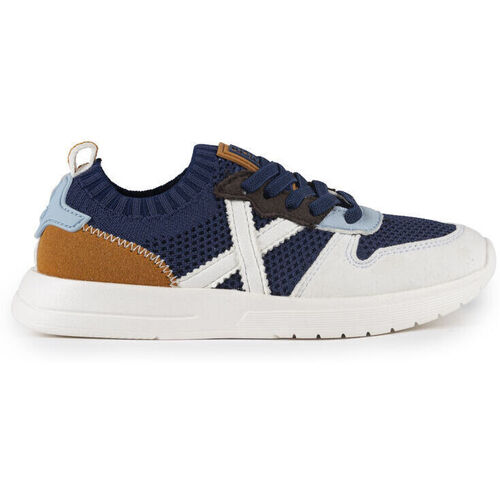 Schuhe Kinder Sneaker Munich Mini net 8021008 AZUL Blau
